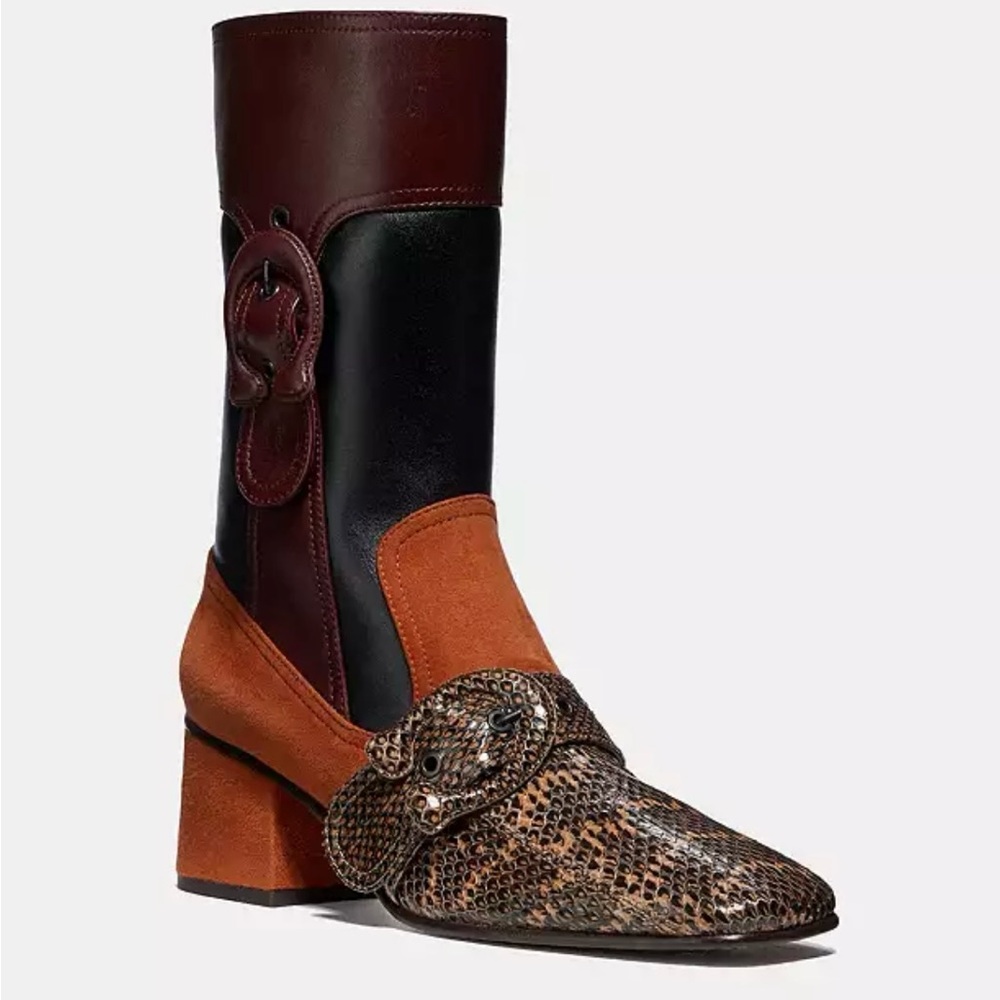 Coach Signature Buckle Bootie - Size 8